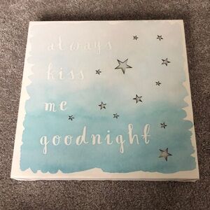 "Always Kiss Me Goodnight" Light Up Canvas
